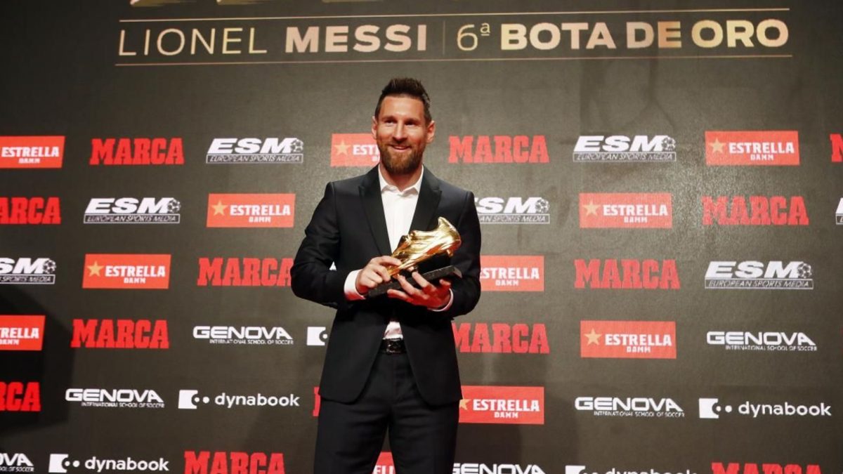 Lionel Messi Recibe Su Sexta Bota De Oro Javier Alatorre