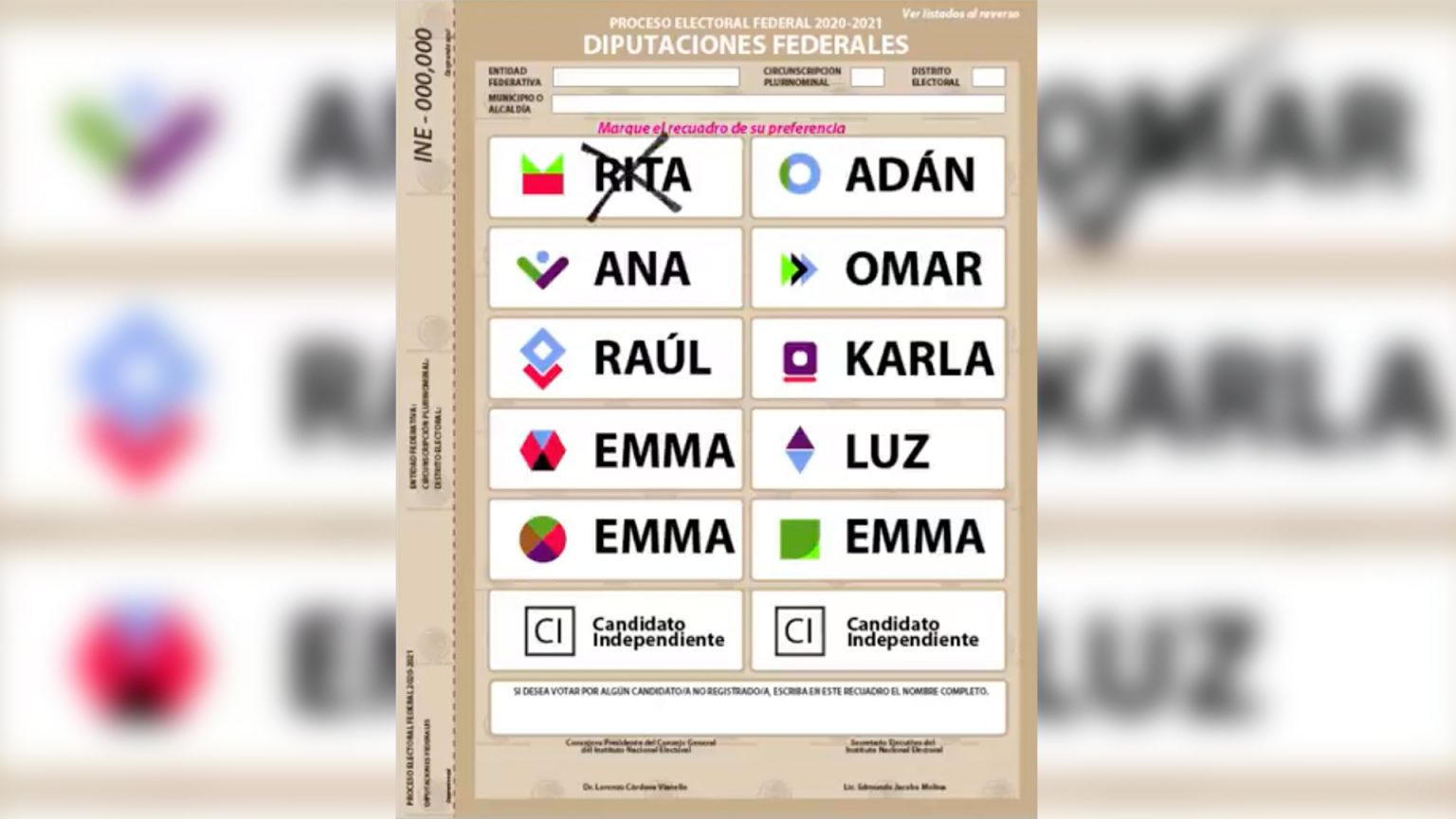 Presenta El Ine Guía Práctica Para Marcar Correctamente La Boleta Electoral El 6 De Junio 6264